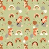 Fantastic Flannel Up in Space on Turquoise