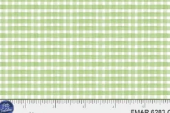 Farmers Market Fruity Toile Green on White