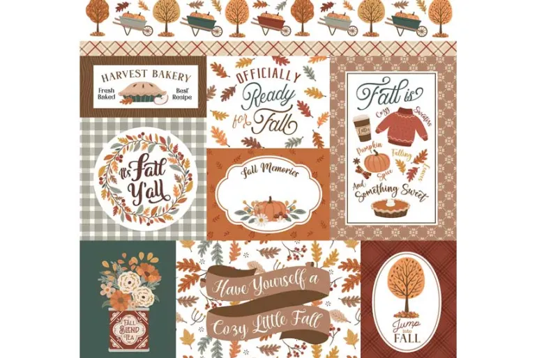 Feels Like Fall Autumnal Plaid 12×12 Patterned Paper