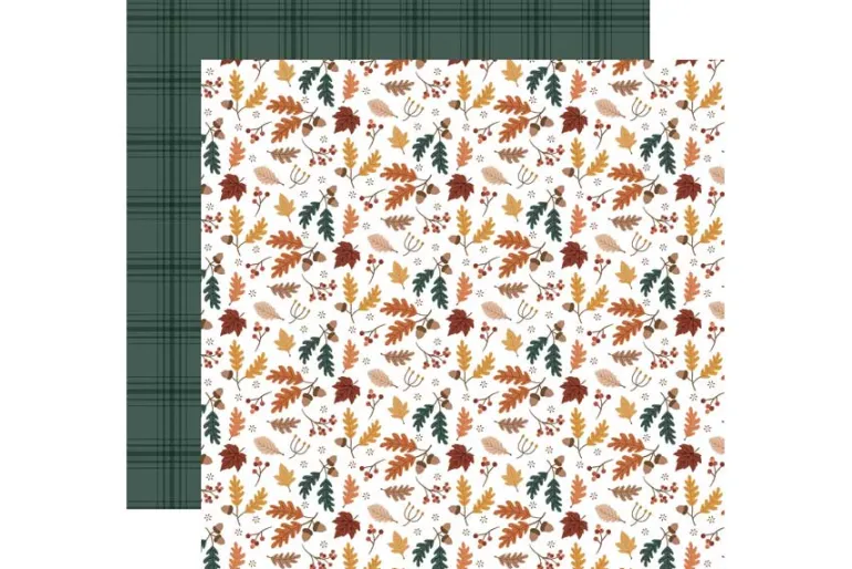 Feels Like Fall Autumnal Plaid 12×12 Patterned Paper