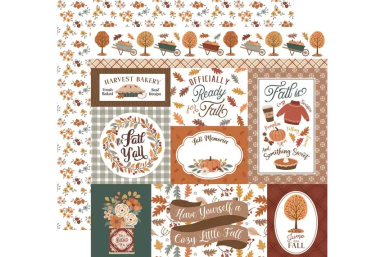 Feels Like Fall Autumn Gingham Washi Tape