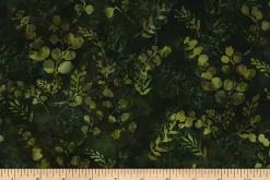 Ferns Batiks Plants in Forest Green
