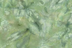 Ferns Batiks Swirling Petals in Forest Green