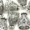 Filigree Cone –  Antique Silver Plated