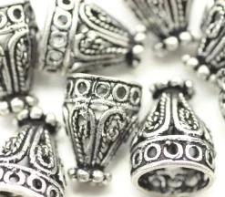Filigree Cone –  Antique Silver Plated