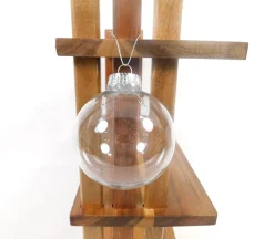 Fillable Plastic Ornaments – Round – 4 Piece