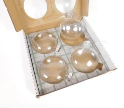 Fillable Plastic Ornaments – Round – 4 Piece