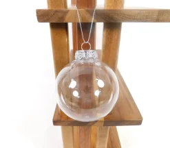 Fillable Plastic Ornaments – Round – 1 Piece