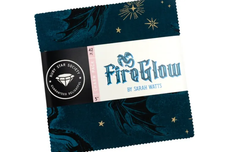 Fireglow Dragon Emblem in Oyster with Gold Highlights