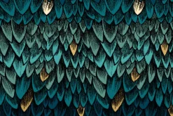 Fireglow Scribe in Dark Ruby with Gold Highlights