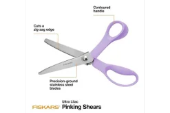 Fiskars Designer Pinking Shears 8-in Ultra Lilac