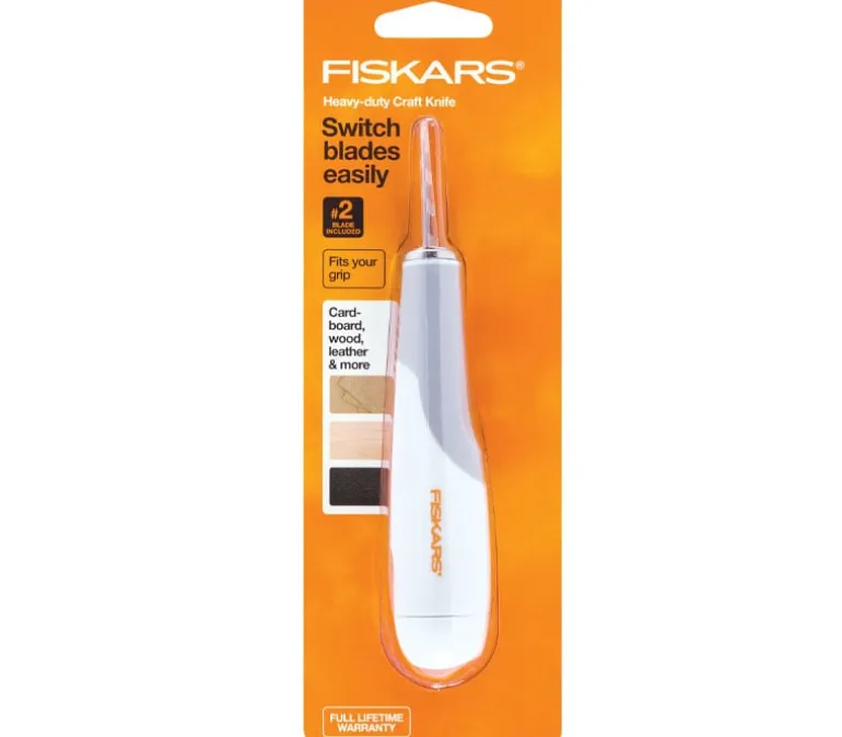 Fiskars Heavy-Duty Easy Change Detail Knife Diy (No. 2 Blade)