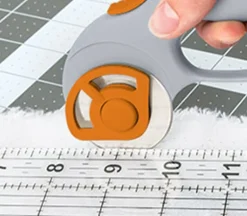 Fiskars® 45 mm. Loop Handle Rotary Cutter – Light Gray  Trilinglual
