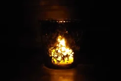 Flicker-Flame LED Pillar Candle with Touch Control – 3″x4″