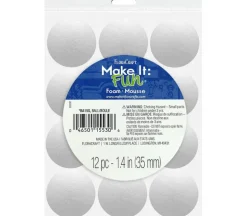 FloraCraft Ball – Styrofoam – 1.4-inch – 12 Piece – White