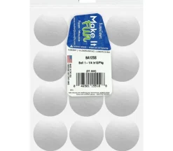 FloraCraft Ball – Styrofoam – 1-1/4-inch – 12 Piece – White
