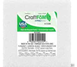 FloraCraft CraftFom Block – White – 3x3x3