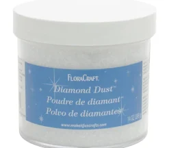 FloraCraft Diamond Dust Glitter – 14-ounce – Clear Glass