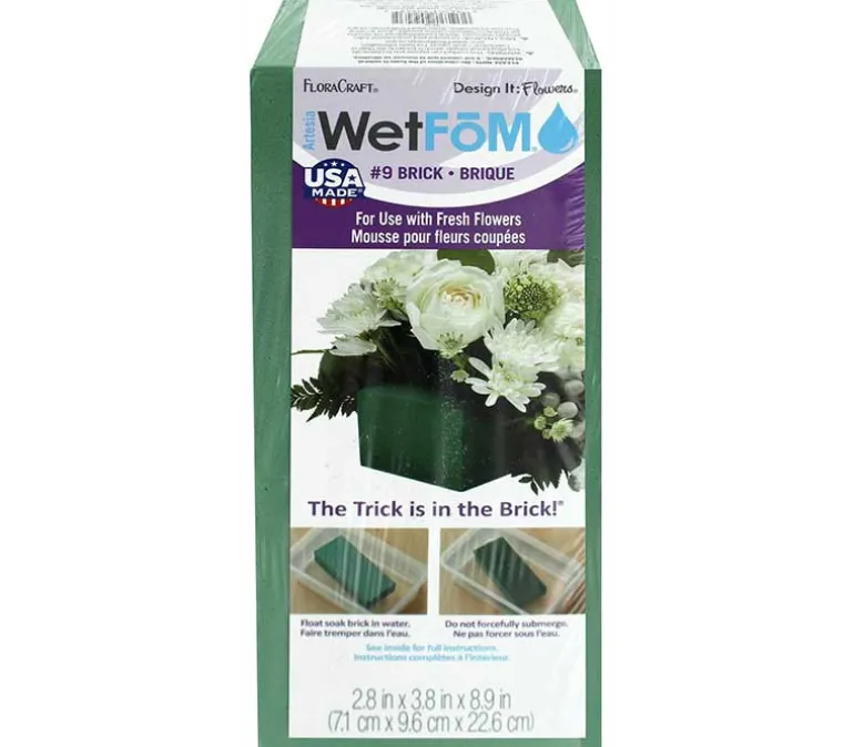 FloraCraft Wet Foam Floral Brick – 1 Piece
