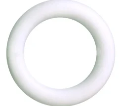 FloraCraft Wreath Ring – Styrofoam – 8-inch – White
