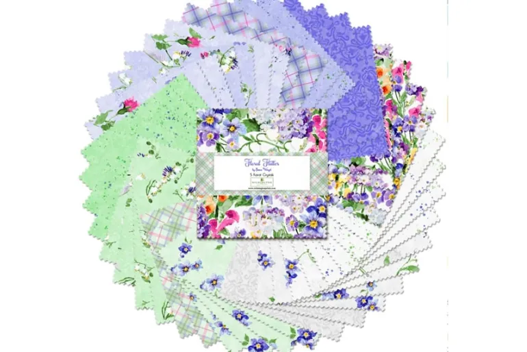 Floral Flutter Large Floral Toss on Gray