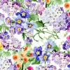 Floral Flutter Large Floral Toss on Purple