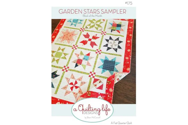 Flower Farm Sampler Book – 18 Floral Blocks & 7 Fanciful Quilts