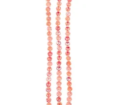 Flower Strand Bead 9mm – Orange Crystal