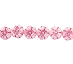 Flower Strand Bead 9mm – Pink Alabaster