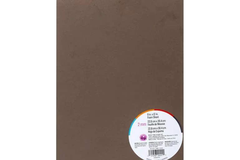 Foam Sheet – 2mm 9″X12″ – Brown