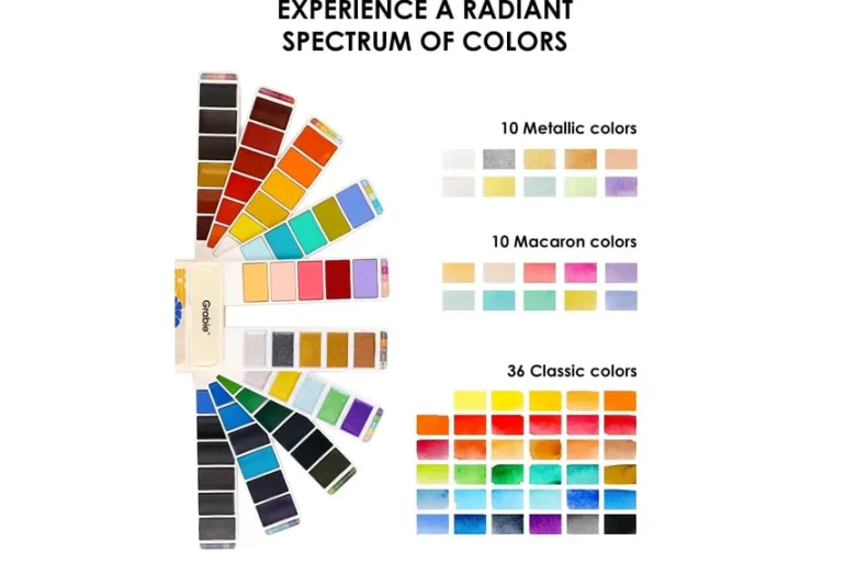 Foldable Watercolor Set Of 56