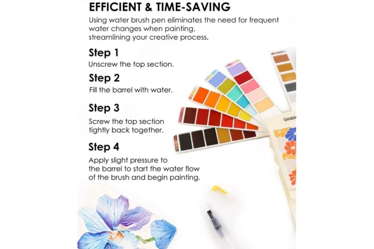 Foldable Watercolor Set Of 56