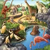 Forest, Zoo, Domestic Animals – 49 XL Piece 3 Puzzle Set