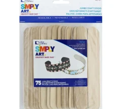 Forster Woodsies Craft Sticks – Jumbo – 75 Piece