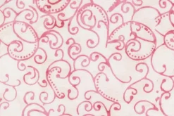 French Rose Batiks Floral in Punch Pink