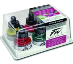 FW Liquid Acrylic Ink – Primary Set – 6 Piece