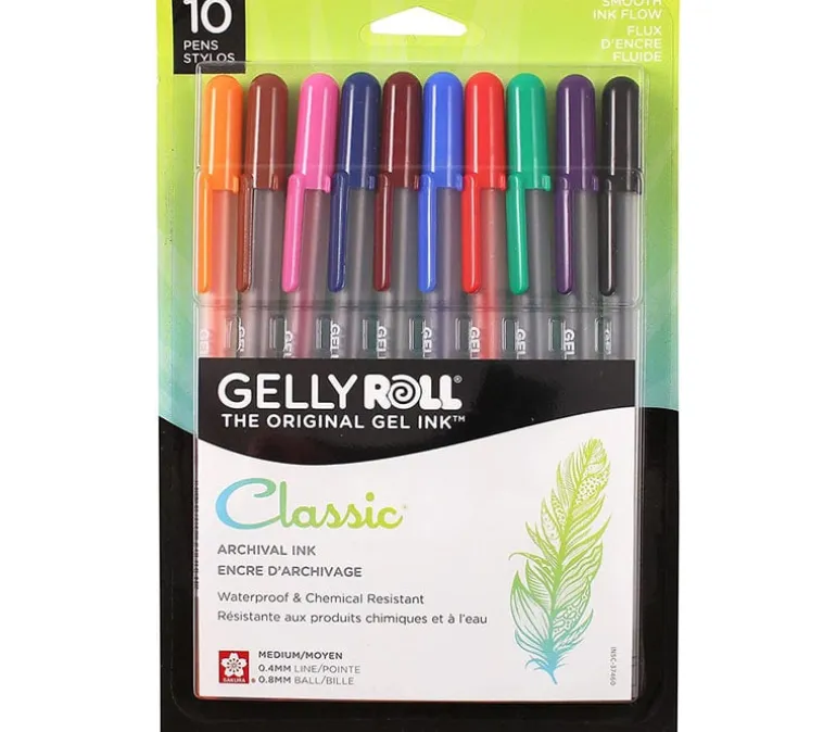 Gelly Roll Pen Set – 10 Piece – Ice Cream Classic
