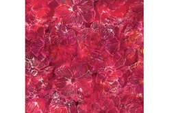 Gemstone Bali Batiks by Hoffman Little Leaves in Yellow