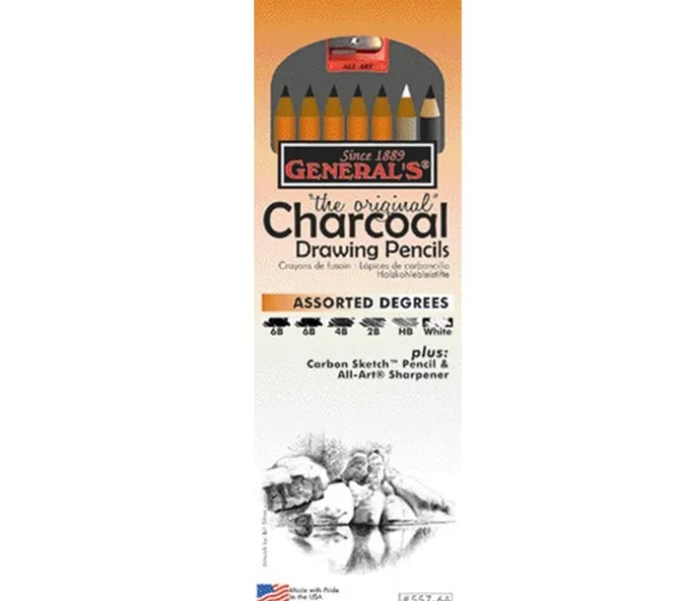 General Pencil Charcoal Drawing Pencil Set – 8 Piece