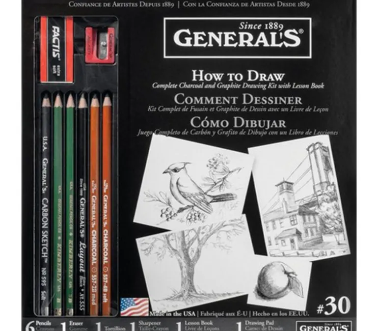 General Pencil Learn To Draw Now Kit – 11 Piece