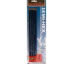 General Pencil Semi-Hex Graphite Pencil Set – 4 Piece