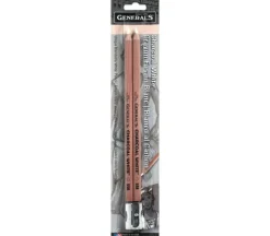 General Pencil White Charcoal Pencil Set – 3 Piece
