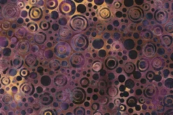 Geode Glow Batik Tiger Eye Texture in Mottled Burgundy and Golden Yellow