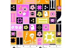 Ghostly Garden Bitty Gingham Black and White
