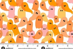 Ghostly Garden Floral Fright in Tonal Bright Pink