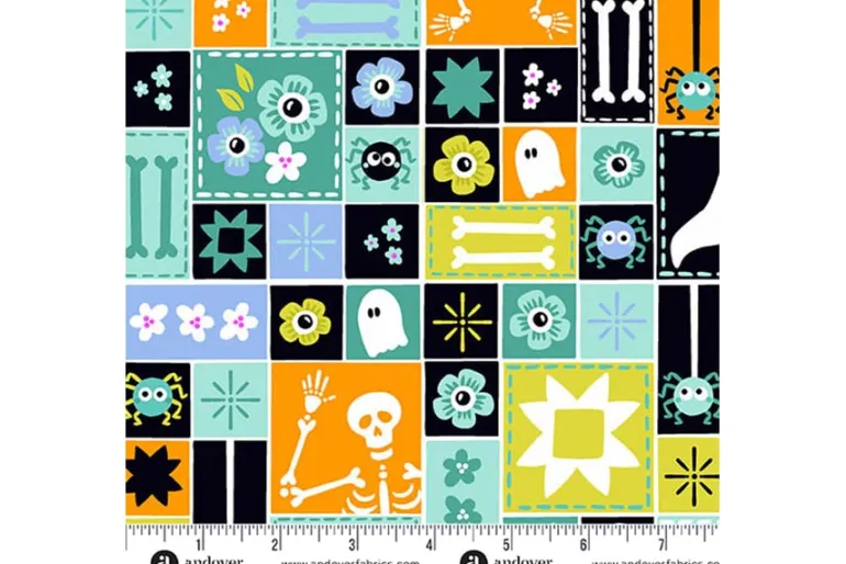 Ghostly Garden Floral Fright in Tonal Bright Pink