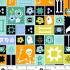 Ghostly Garden Sew Spooky Patchwork Aqua
