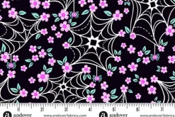 Ghostly Garden Sew Spooky Patchwork Aqua