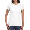 Gildan Ladies Shirt – White – Large
