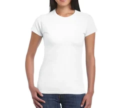 Gildan Ladies Shirt – White – Medium